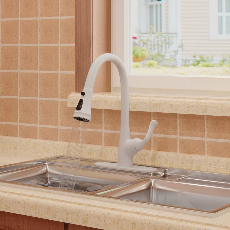 Clihome 3-Function 1 Handle PullDown Sprayer Kitchen Faucet