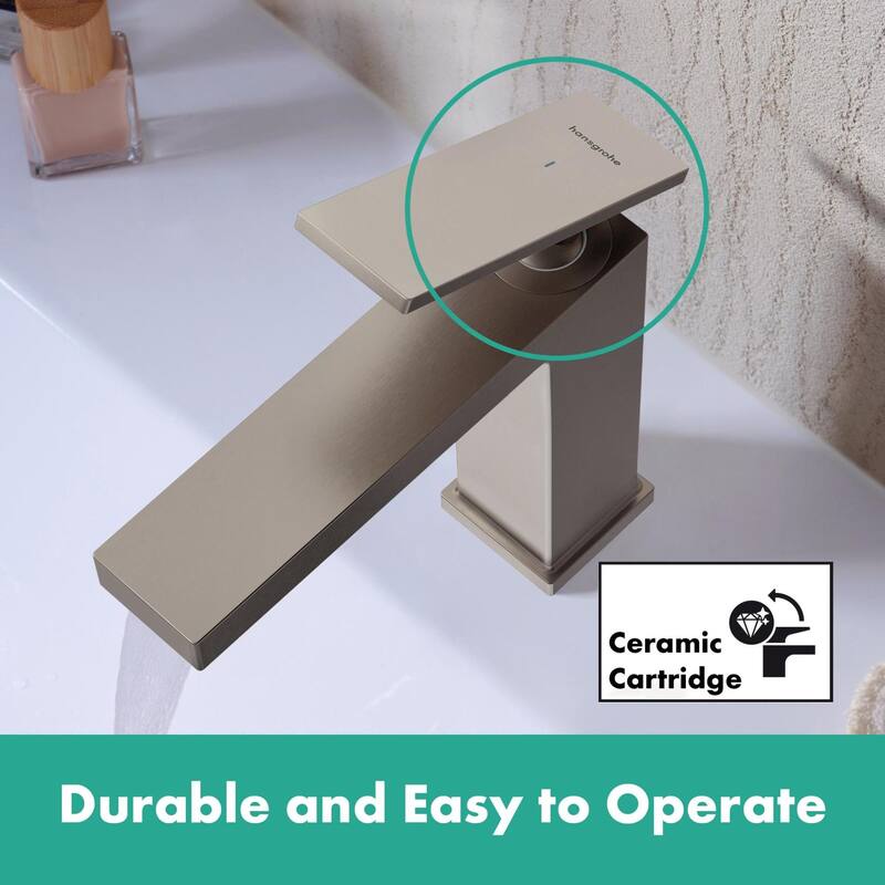 Hansgrohe 73002 Tecturis E 1.2 GPM Single Hole Bathroom Faucet with