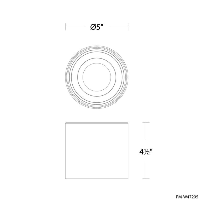 Downtown 5in LED Round Flush Mount 3-CCT