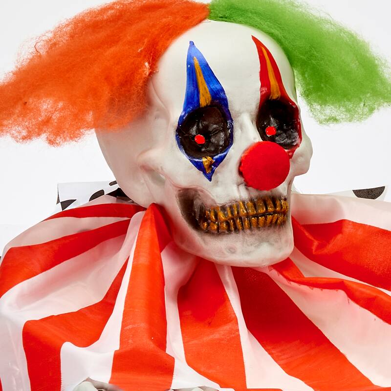 31" Animated Clown on Canvas Box