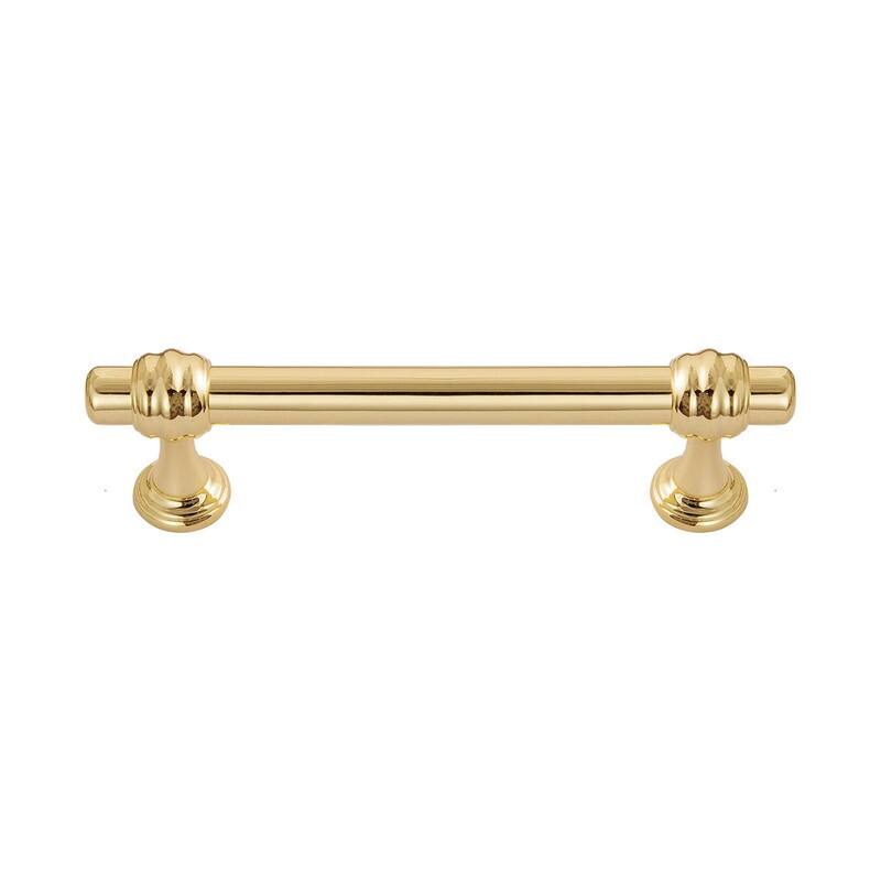 Utopia Alley Cabinet knob/Pull, Polished Gold, knob 1.19"/3.75"/5"/6.3"/10" center to center - 3.75" 1 pack - Gold
