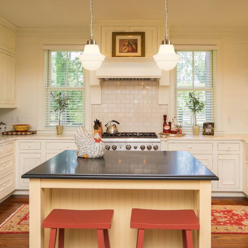 1-Light Pendant Light with Glass Shade