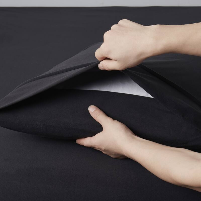 1500 Supreme Collection Microfiber Flannel Pillowcase 2 Pack