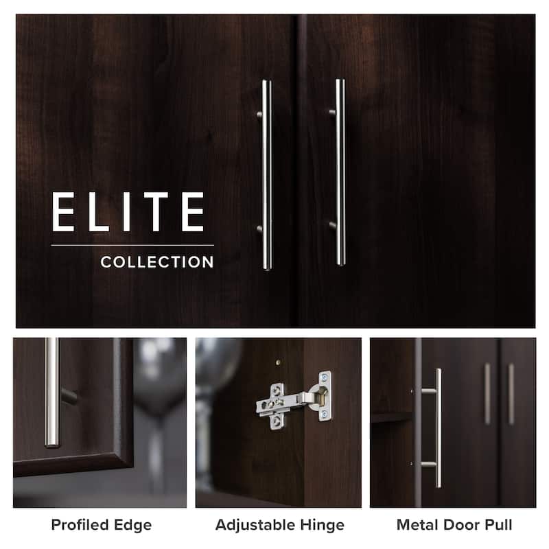 Prepac Elite Armoire Wardrobe Closet Cabinet with Hanging Rail