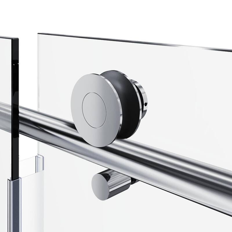 ELEGANT Frameless Sliding Shower Door 60" W x 76" H in Chrome