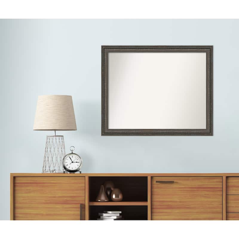 Upcycled Non-Beveled Wood Framed Wall Mirror