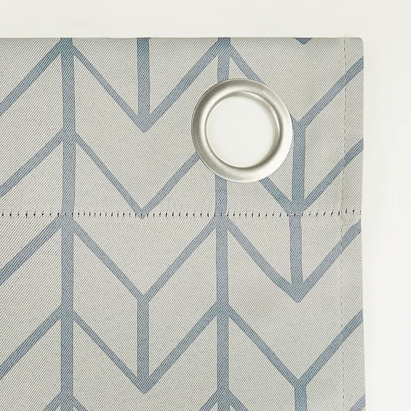 Sun Zero Kenwood Chevron Blackout Grommet Curtain Panel, Single Panel