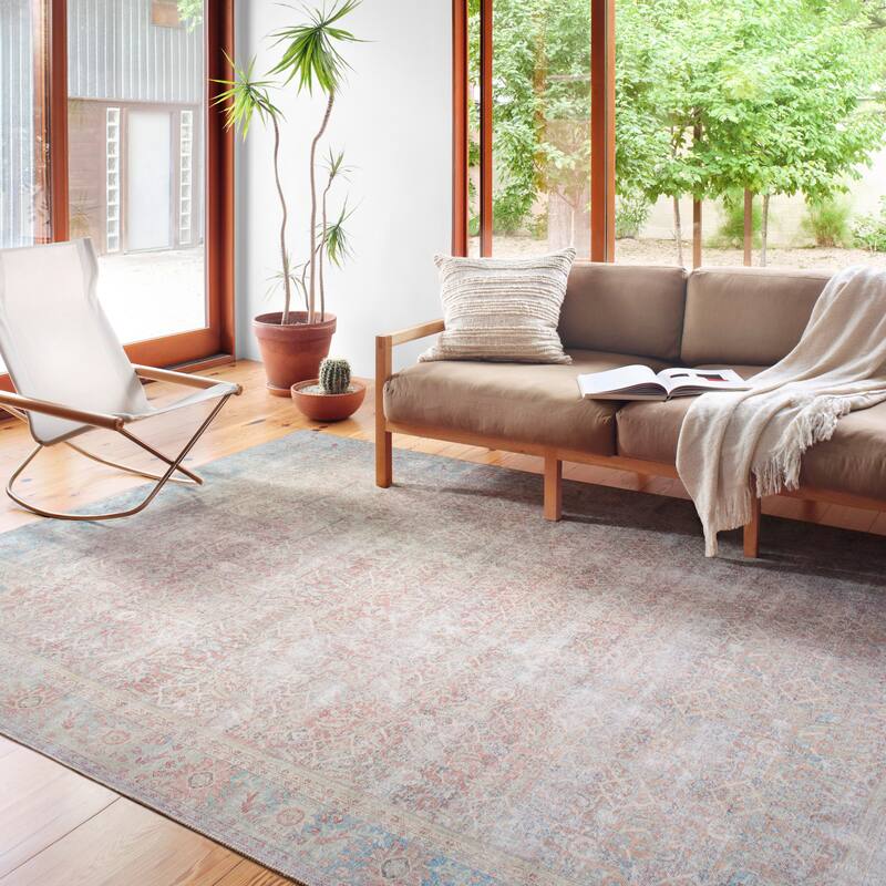 Alexander Home Sophia Printed Shabby Chic Distressed Area Rug