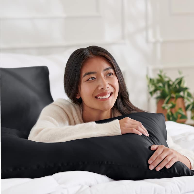 Bare Home Mulberry Silk Body Pillowcase, 19 Momme Silk