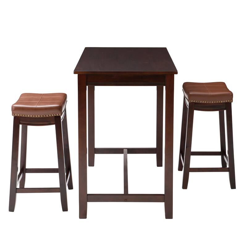 Bridgeport Wooden 3-Piece Counter Height Dining Set