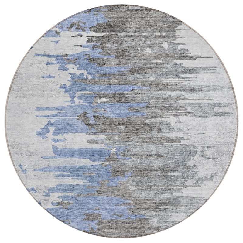 Machine Washable Indoor/ Outdoor Chantille Modern Ombre Rug