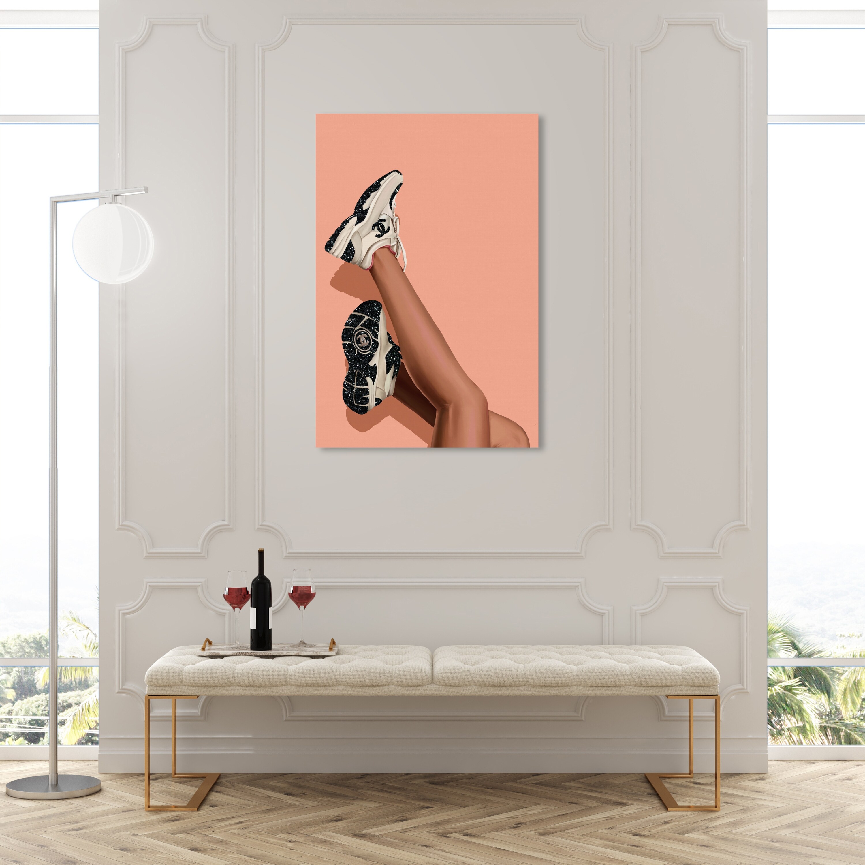 Oliver Gal Sneakers and Legs for Days Blush Fashion and Glam