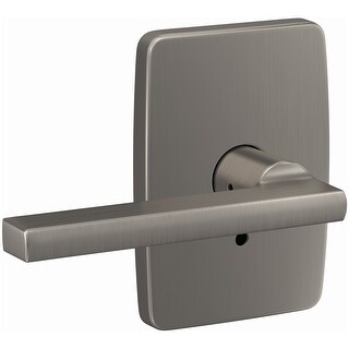 Schlage J-Series Lasalle Dummy Door Lever - Satin Nickel Non-Turning Handle For Double Doors