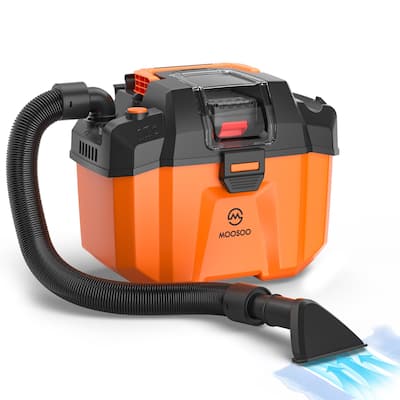 4 in 1 Portable Shop Vacuum Wet Dry Vac with 2.64 Gallon Strong Suction Blower Vacuum with Hose Easy Transport