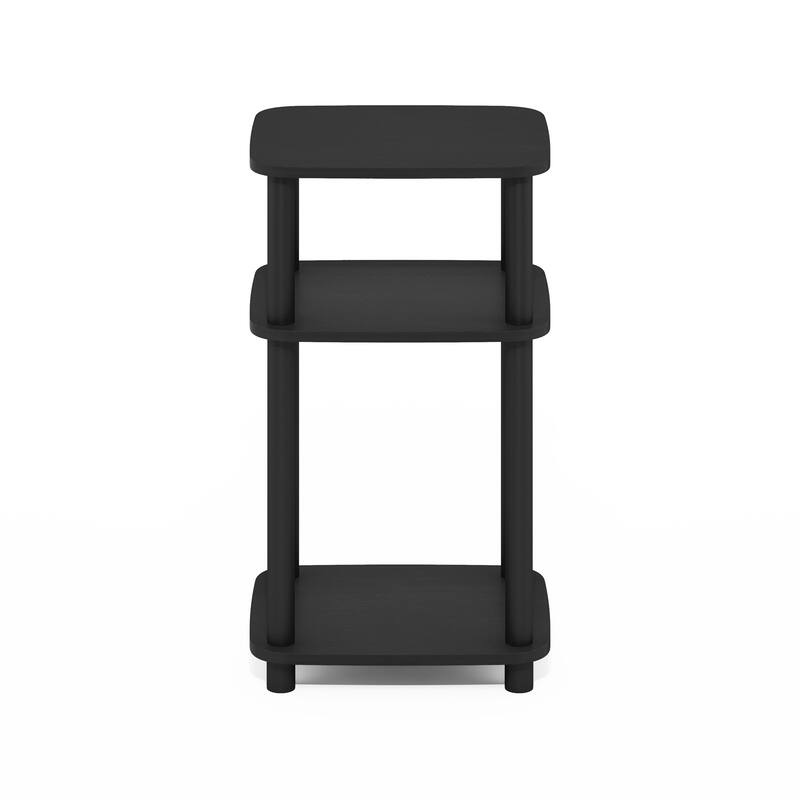 Furinno Just 3-Tier Turn-N-Tube Curve End Table, Side Table, 1-Pack