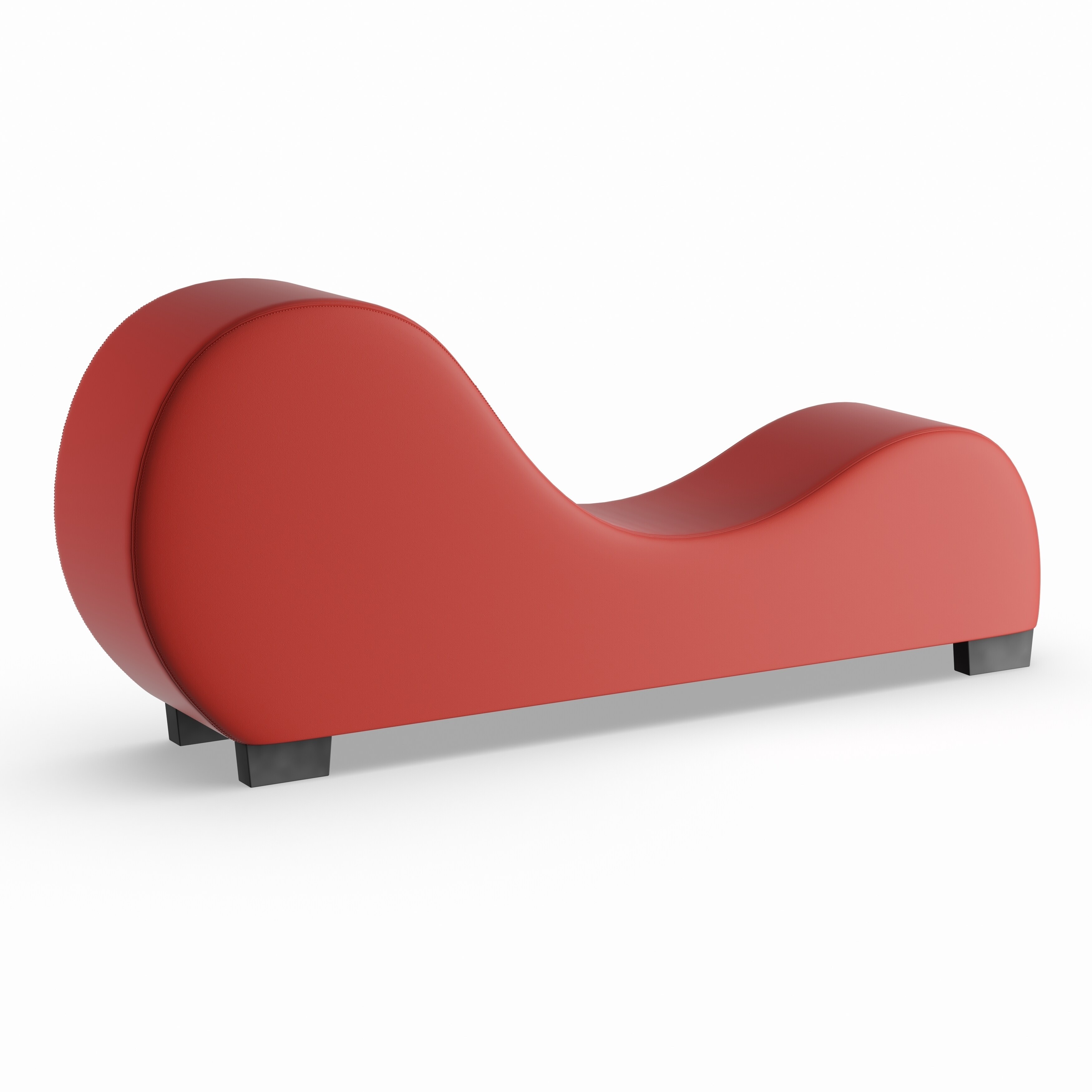Oliver James Soulages Faux Leather Yoga Chair Stretch Chaise