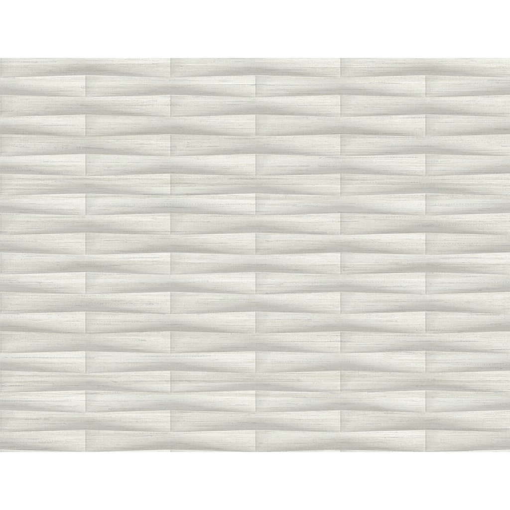 A-Street Prints Gator Light Grey Geometric Stripe Wallpaper