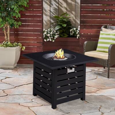Outdoor Fire Pit , 40000 BTU，Black
