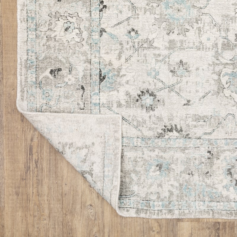 Style Haven Willett Oriental Ivory/ Blue Area Rug