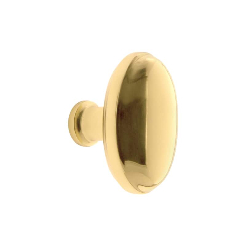 Grandeur EDEN-BRASS-KNOB Eden Prairie 1-3/4” Solid Metal Vintage Oval