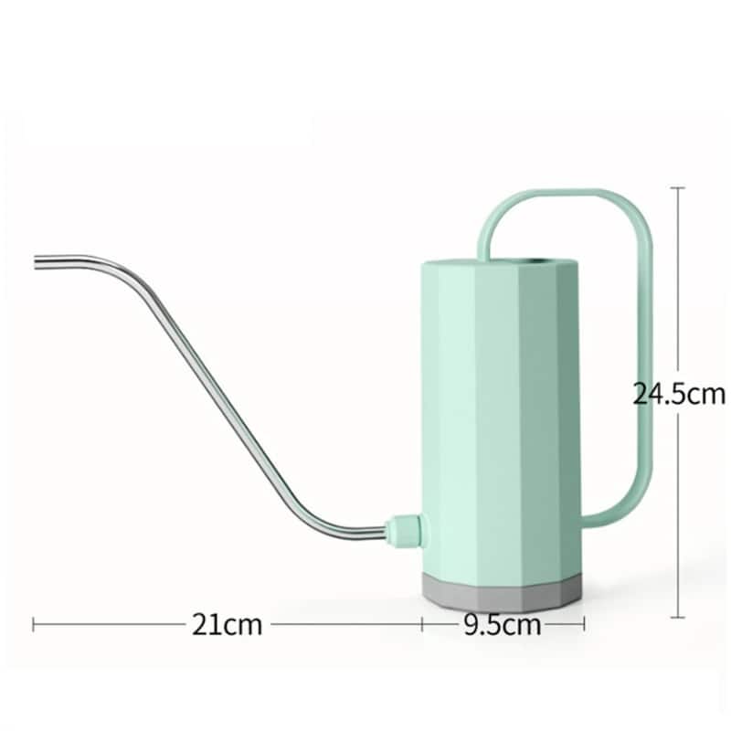 Long Mouth Stainless Steel Watering Can for Houseplants - 8.27” x 9.65” x 3.74”