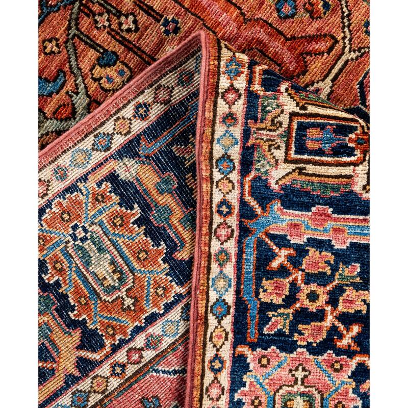 Serapi One-of-a-Kind Hand-Knotted Area Rug - Pink - 4' 0" x 5' 10"