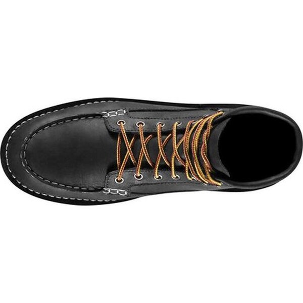 men's moc toe boots black