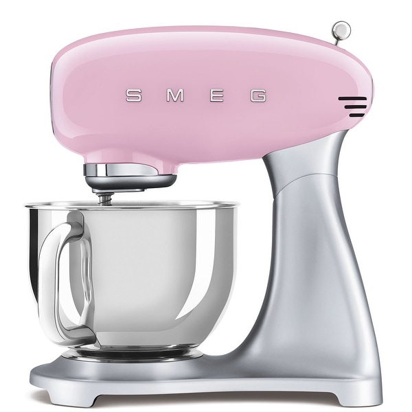 Smeg 50's Retro Style Aesthetic Stand Mixer, Pink. Opens flyout.