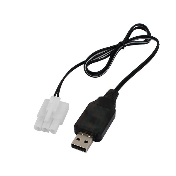 L6.2-3P USB Power Charging Cable for RC Car 9.6V 200mA Ni-MH Ni-CD Battery