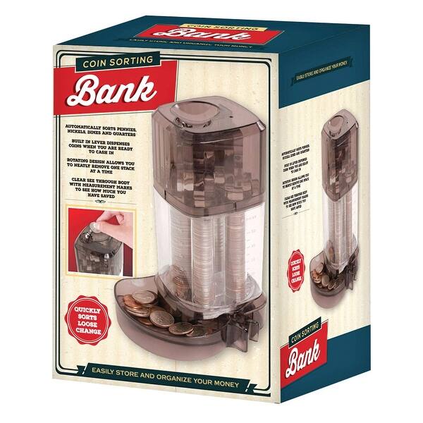 Shop Smartworks Automatic Coin Sorting Bank Rotating Piggy Bank