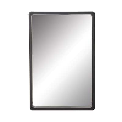 Wooden Minimalistic Room Wall Mirror - Black - Roche River Decor