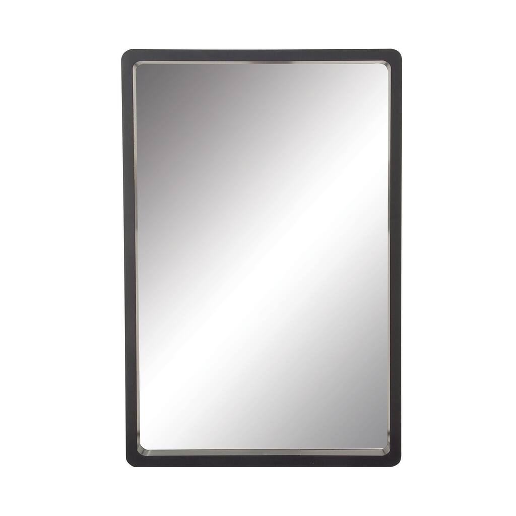 Wooden Minimalistic Room Wall Mirror - Black - Roche River Decor