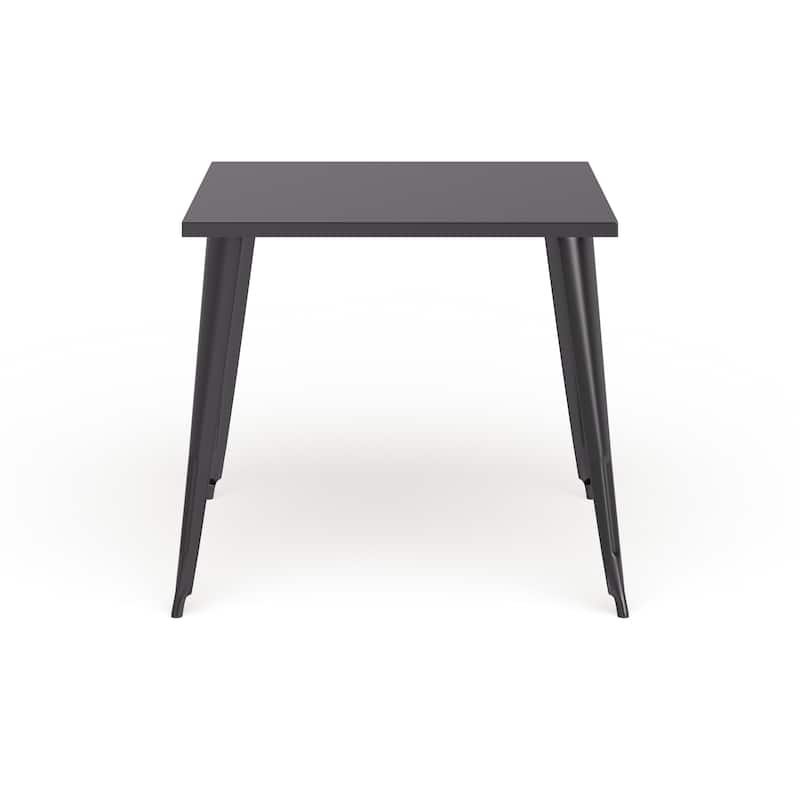 35.5'' Square Metal Indoor-Outdoor Table - 35.5"W x 35.5"D x 29.75"H