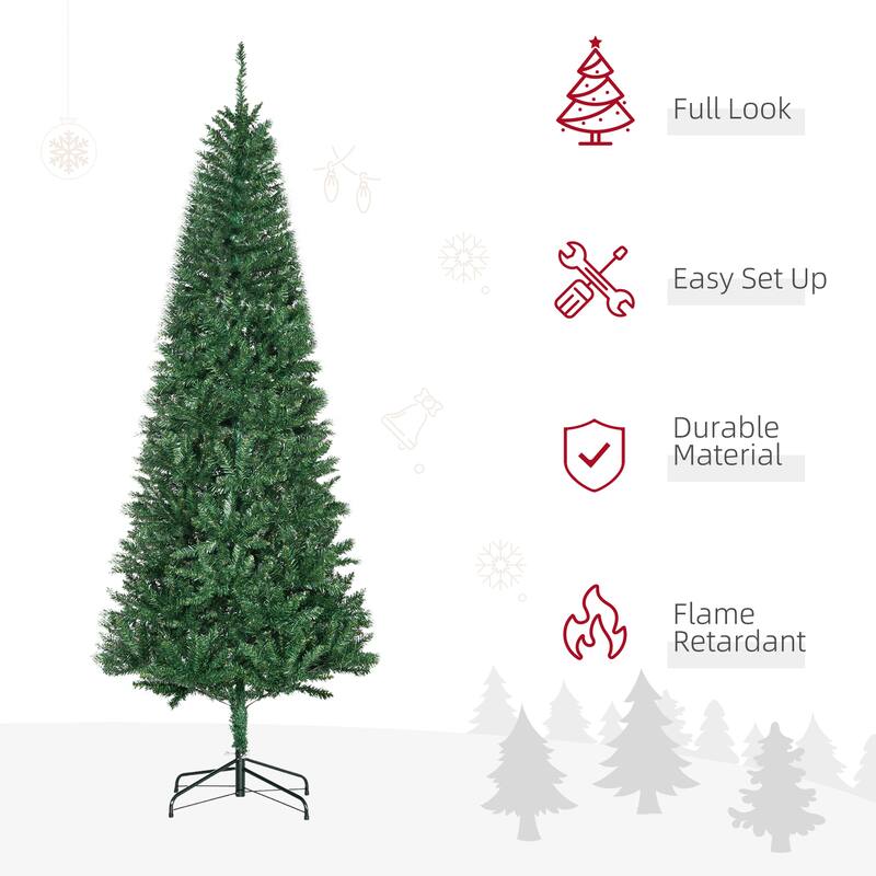 GDFStudio - Clara Guide to a Space-Saving 7ft Christmas Tree - Green