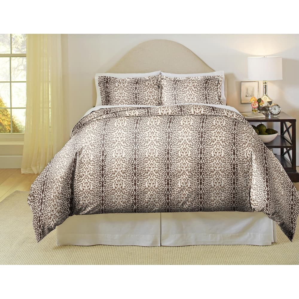 Pointehaven 180 GSM Cotton Flannel Cotton Flannel Oversized Duvet Set