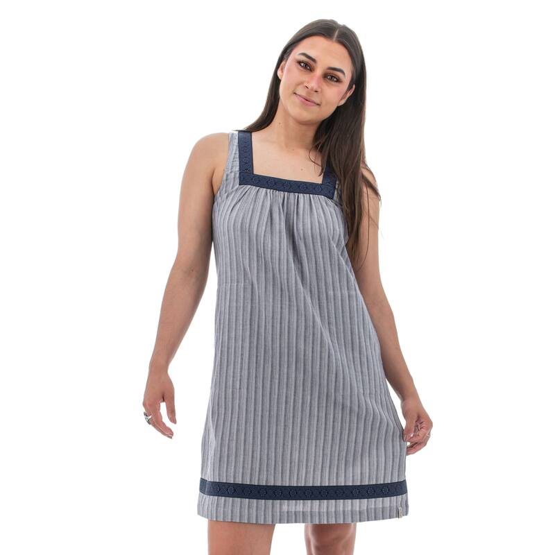 Old Ranch Women's Allegra Striped Dress - Small - Dark Blue