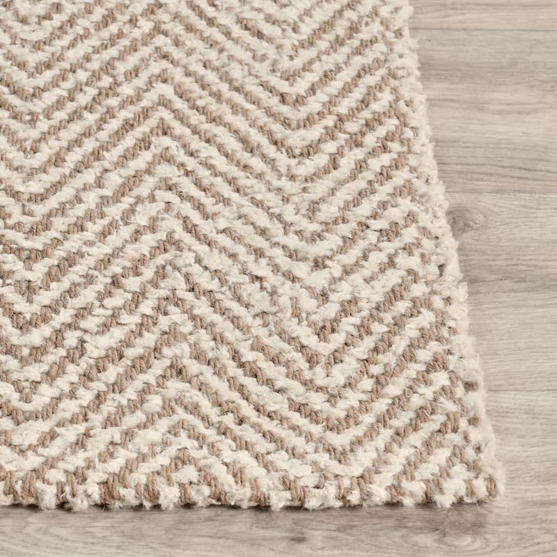 Villa by Classic Home Herringbone Handwoven Wool Blend Rug