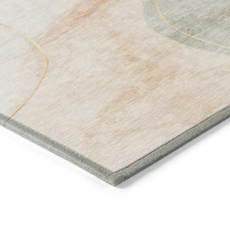 Machine Washable Indoor/ Outdoor Modern Chantille Rug
