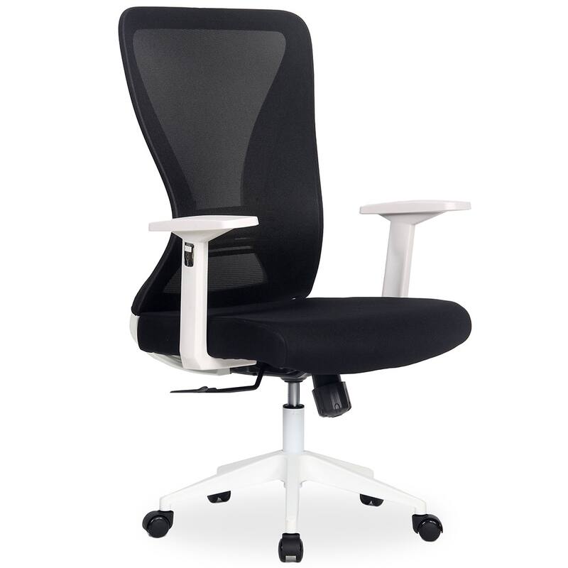 Modern Home Xelo Solo Mid-Back Desk/Office Task Chair, Computer Ergonomic Mesh Back Lumbar Support with Armrests