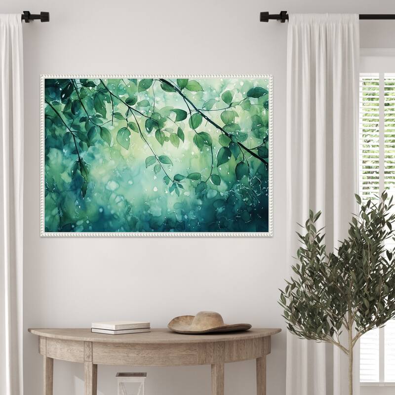 The Forest Greens by Tradelink inhouse artist Framed Canvas Wall Art Print