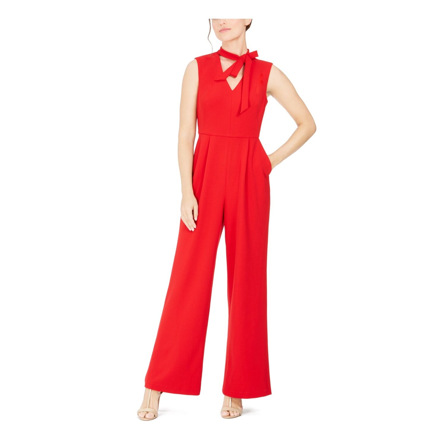 Red jumpsuit size 14 clearance