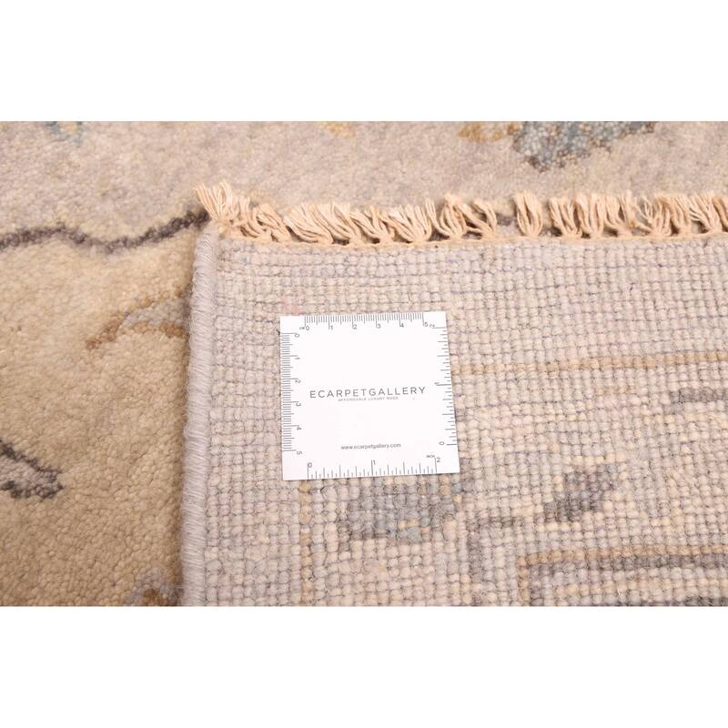 ECARPETGALLERY Hand-knotted Finest Agra Jaipur Light Grey Wool Rug - 8'6 x 11'5