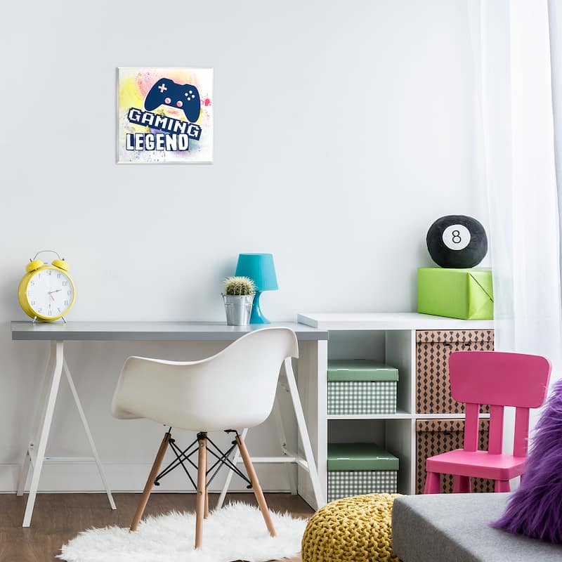 Stupell Gaming Legend Modern Splatter Wall Plaque Art Design By Marcus Prime