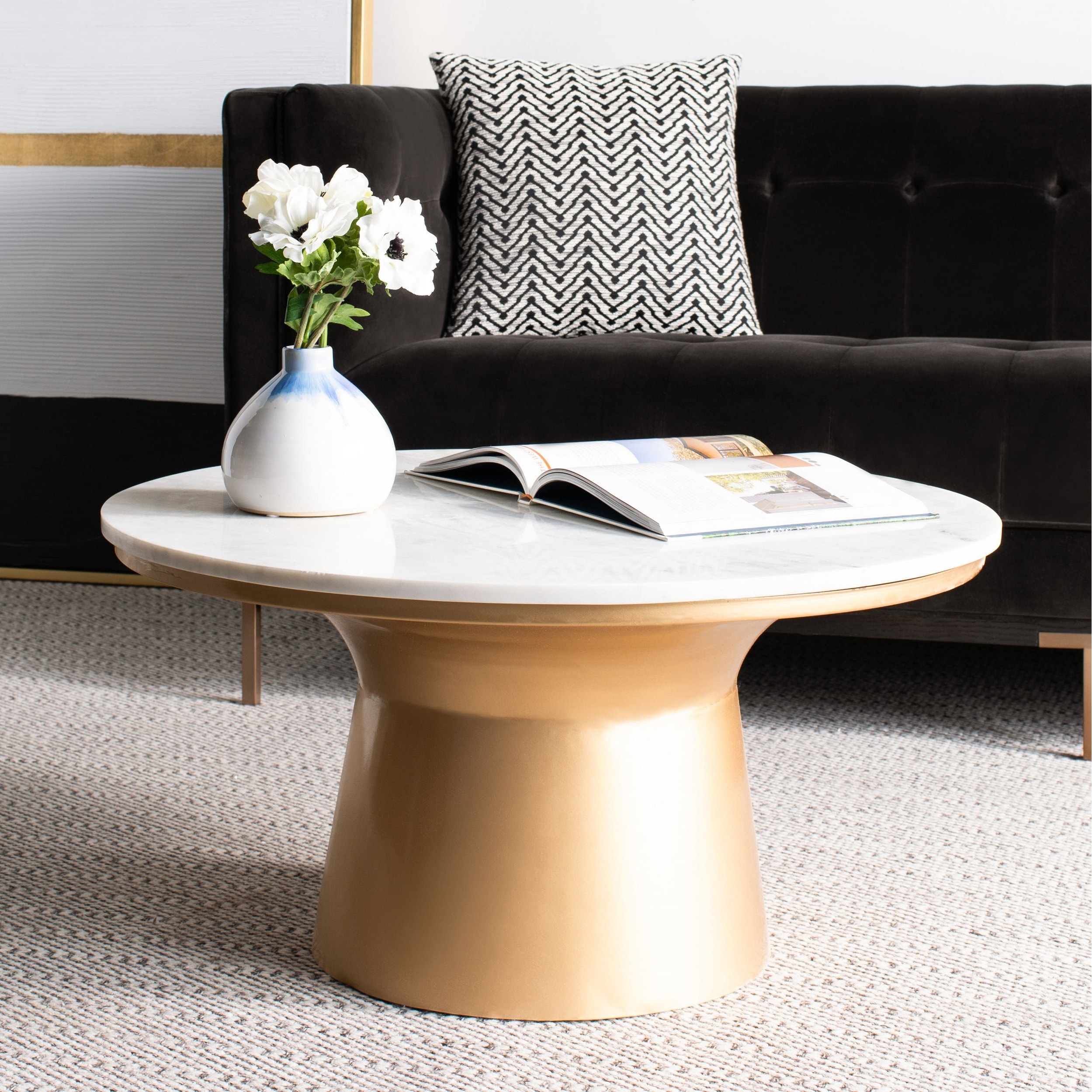 Shop Safavieh Mila Pedestal Coffee Table Overstock 28236845,Round Cream Table And Chairs