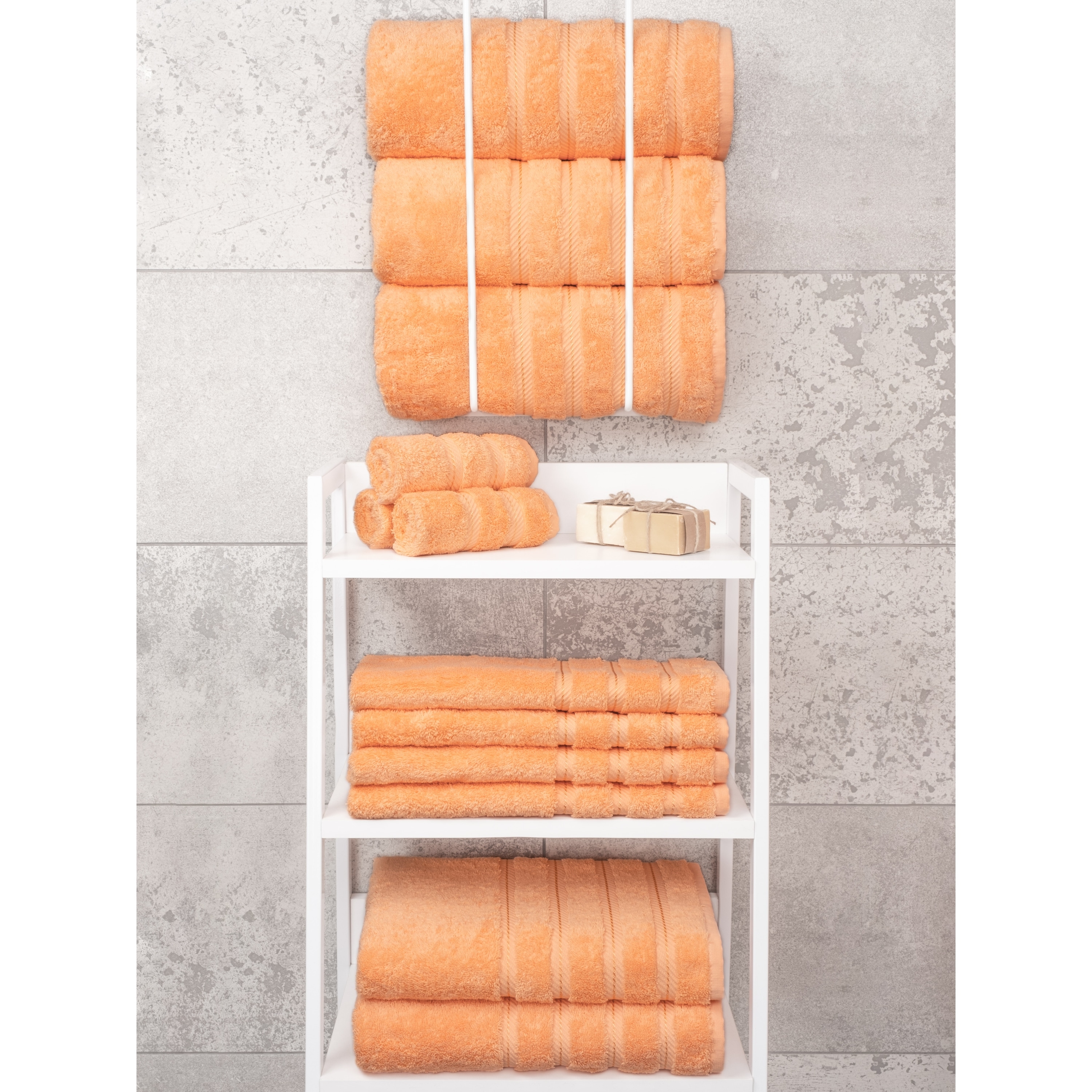 American Soft Linen Bath Towel Set, 4 Piece 100% Turkish Cotton Bath  Towels, 27x54 inches Super Soft Towels for Bathroom, Sage Green  Edis4BathTurqE130 - The Home Depot