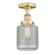 Option Brushed Brass / Clear Wire Mesh