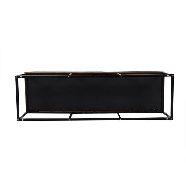 Carbon Loft DeAngelo Brown Faux Leather Decorative Bench