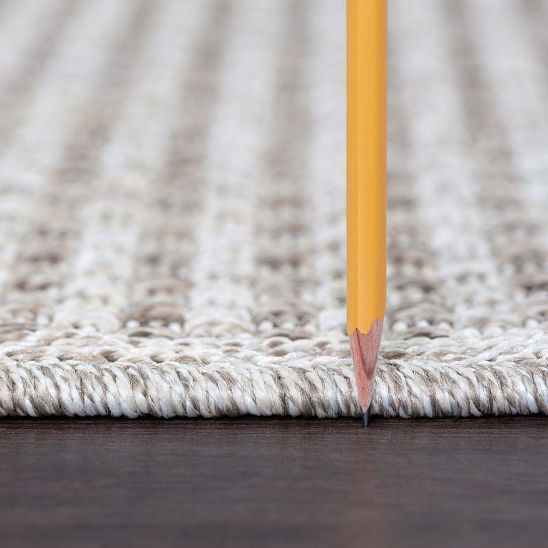 Dennis Coastal Windowpane Indoor/Outdoor Area Rug