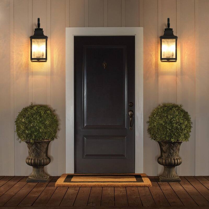 Large Outdoor Wall Lamps with Glass