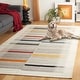 preview thumbnail 5 of 9, SAFAVIEH Handmade Kilim Fila Boho Stripe Wool Rug 2'3" x 8' Runner - Ivory/Grey - Runner